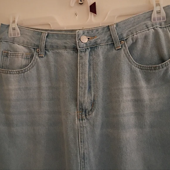 Boho Denim Skirt - Picture 2 of 5